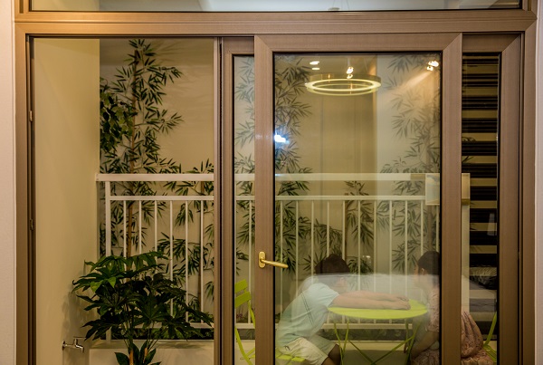 Cửa đi mở trượt 2 cánh